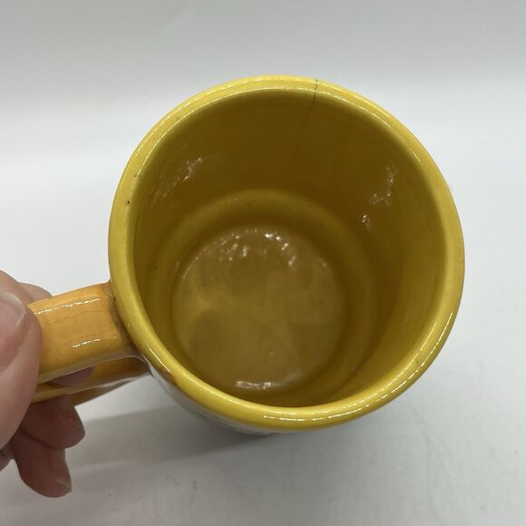 Vintage Retro 70s Hand Painted Pottery Mushroom Mug Cup Planter Pot As-Is - Picture 4 of 9